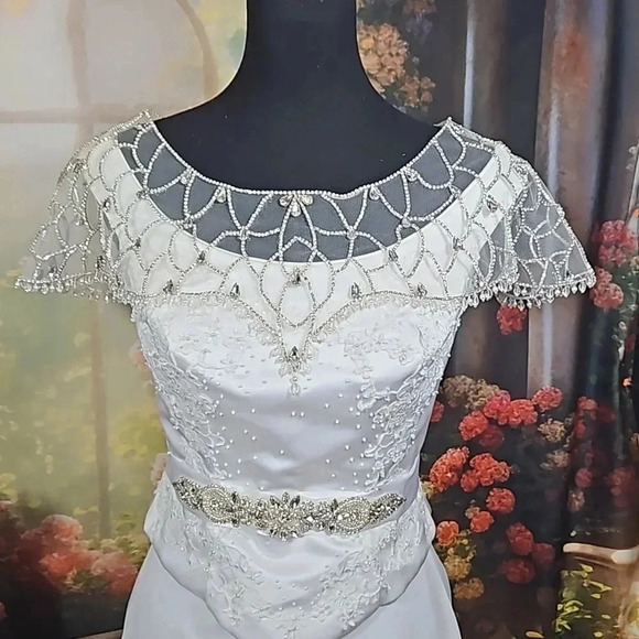 ( New Arrival ) Come Away With Me, 8pc. Wedding Tiara Ensemble - Picture 8 of 14